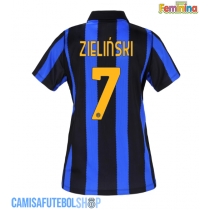 Camisa de time de futebol Inter Milan Piotr Zielinski #7 Replicas 1º Equipamento Feminina 2026-27 Manga Curta